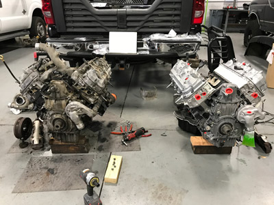 ENGINE REMOVAL & INSTALL ON A 2003 CHEVROLET 2500HD